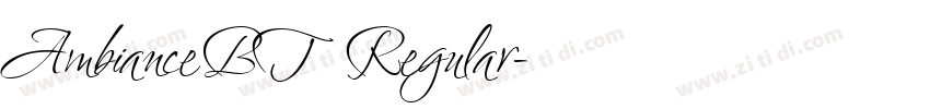 AmbianceBT Regular字体转换